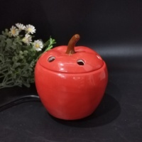 Chauffe-cire électrique en céramique en forme de pomme, brûleur d'aromathérapie, décoration toute saison, cadeau ETL pour l'été, le printemps, l'automne