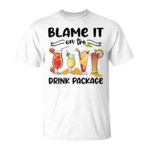 Camiseta Blame It On The Drink Package, camiseta a juego para crucero - Product Image 1