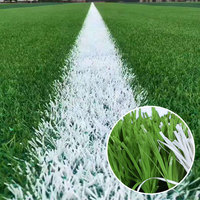 Césped Artificial de Fútbol Monofilamento de 40mm 50mm 60mm Resistente al Fuego y a los Rayos UV para Campos de Fútbol al Aire Libre