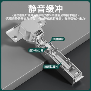3D Furniture <b>Hinge</b> Stainless Steel Full Surface <b>Soft</b> <b>Closing</b> For <b>Cabinets</b> Wardrobes - Product Image 5