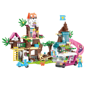 COGO Pet House hayvanlar eğlence parkı istifleme blok tuğla DIY akıllı yapı taşları oyuncak birleştirin - Product Image 3