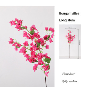 Fleurs artificielles 3.77FT soie <span class=keywords><strong>bougainvillier</strong></span> Branches tiges longues Branches pour mariage centres de table chemin de table décoration de la maison - Product Image 1