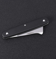 Couteau à greffer multifonctionnel en acier inoxydable Outil à main de jardin pliable avec manche en plastique Couteau à greffer de jardin