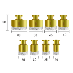 Hiệu Suất Cao Kim Cương Tráng Lỗ Saw Set Độ Chính Xác Cao Bền Nhôm Hộp 8Pcs M14 Vàng Cát Rò Rỉ Khoan Bits - Product Image 5