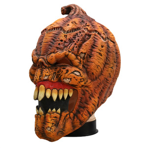 Deluxe Halloween <span class=keywords><strong>calabaza</strong></span> <span class=keywords><strong>cara</strong></span> disfraz máscara espeluznante látex cabeza Prop adultos Cosplay fiestas al por mayor tema Horror características bajo MOQ - Product Image 4