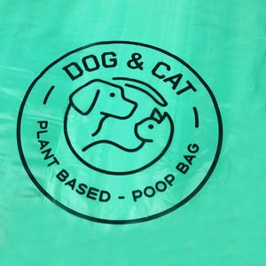 Sacs à déjections canines jetables écologiques personnalisés, compostables, avec poignée, épais, étanches, rouleaux de déchets biodégradables en amidon de maïs PE - Product Image 4