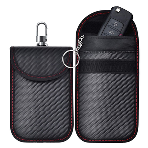 Nouvelle Pochette de Clés de Voiture en Fibre de Carbone 2025 – Tendance et Anti-RFID, Protection Contre les Signaux Radiofréquence Antivol - Product Image 1