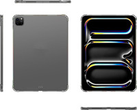 Étui en silicone pour iPad Pro 13 11 Air 2024 12.9 2022 Mini 10.2 9.7 10.5, étui transparent, coque arrière souple en TPU, étui pour tablette