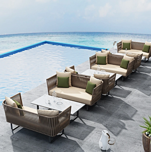 Ensemble <span class=keywords><strong>de</strong></span> canapés en rotin moderne pour l'extérieur, résistant à l'eau, durable, écologique, meubles <span class=keywords><strong>de</strong></span> <span class=keywords><strong>jardin</strong></span>, meubles <span class=keywords><strong>de</strong></span> terrasse, salle à manger, <span class=keywords><strong>salon</strong></span>, directement <span class=keywords><strong>de</strong></span> l'usine - Product Image 1