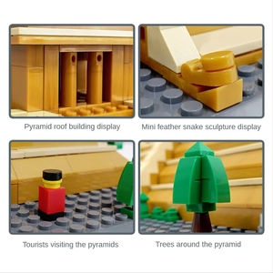 Wange 6225 Serie Monumenti, Modello Maya 3D, Gioco di Costruzione con Piccole Particelle per Adulti e Bambini, Set di Blocchi da Costruzione 1340 Pezzi - Product Image 4
