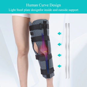 Suporte articulado de joelho imobilizador cinta ortopédica ajustável tala de perna proteção respirável fratura joelho - Product Image 3