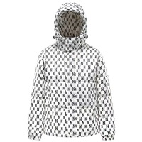 Blouson d'hiver décontracté unisexe en nylon matelassé, imperméable, grande taille, avec fermeture éclair, imprimé tendance, pour hommes, vente en gros