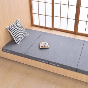 <span class=keywords><strong>JYM</strong></span> Colchón Individual Oficina Almuerzo Descanso Cuatro Plegable Esponja Piso Siesta Mat Tejido Lazy Tatami Estilo - Product Image 6