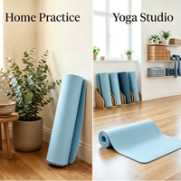 Matras Yoga Profesional untuk Latihan Kekuatan di Rumah, Desain Baru Langsung dari Pabrik, Ramah Lingkungan, Portabel, Elastisitas Tinggi