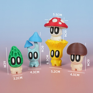 Nuovo Design 2026: Ornamenti Piccoli a Forma di Fungo Stampati in 3D in PLA, Decorazioni per Scatole Regalo, Action Figure da Scrivania per Giovani - Product Image 3