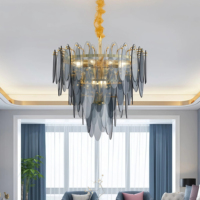 Lámpara Colgante JYLIGHTING, Diseño Circular Arqueado, Anillo Acrílico, Acabado Doble Brillante y Esmerilado, Estilo Mediterráneo para Villa