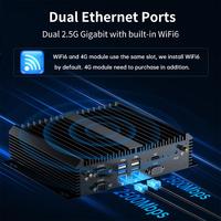 Mini PC Industrial Intel de 11.ª Generación Core I3 I5 I7 I7-1165G7, 32 GB DDR4, 2 LAN, Sin Ventilador, 6 Puertos COM, SSD+HDD, Thin Client Industrial