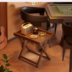 <span class=keywords><strong>Table</strong></span> basse en bois pliable <span class=keywords><strong>avec</strong></span> <span class=keywords><strong>plateau</strong></span> <span class=keywords><strong>de</strong></span> rangement, design minimaliste moderne, <span class=keywords><strong>table</strong></span> d'appoint portable pour salon, pour un usage domestique - Product Image 3