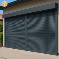 Porte automatique moderne isolée à enroulement, anti-effraction, insonorisée, résistante aux intempéries, à levage fluide pour villa, garage, magasin