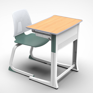 Escritorio <span class=keywords><strong>de</strong></span> estudio y sillas <span class=keywords><strong>de</strong></span> aleación <span class=keywords><strong>de</strong></span> aluminio para escuela, patas montadas en el suelo, novedad <span class=keywords><strong>de</strong></span> 2023 - Product Image 1
