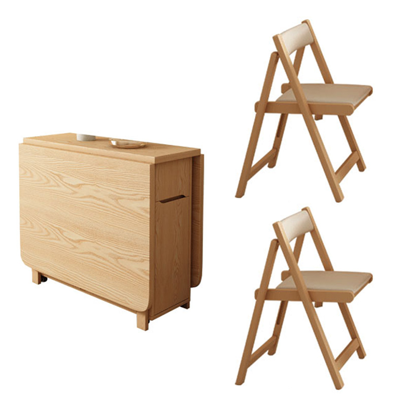 Tavolo da pranzo in legno + 2 sedie (opzioni bicolore)