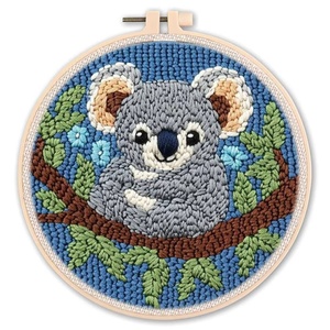 Kit de Manualidades y Textiles Starter, Juego de Bordado de Tela de Fieltro con Diseño de Zoológico - Product Image 6