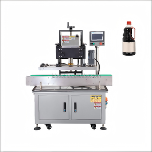 Machine de sertissage automatique électrique à quatre roues pour bouteilles en plastique/verre, équipement d'étanchéité de qualité alimentaire anti-fuite - Product Image 2