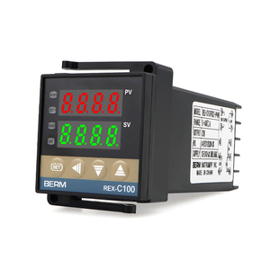 REX-C100 OEM Termostato Digital con Múltiples Entradas y Pantalla Digital, Salida SSR/Relé, Controlador de Temperatura Inteligente PID para Horno/Industria, ABS - Product Image 1