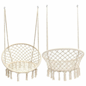 Stabile Tessuto Macrame <span class=keywords><strong>Amaca</strong></span> Sedia A Dondolo <span class=keywords><strong>per</strong></span> <span class=keywords><strong>Esterni</strong></span> - Product Image 3