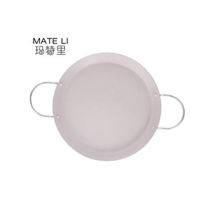 Sartén Redonda Antiadherente Portátil para Exteriores, Sartenes Antiadherentes de Aluminio con Doble Asa - Product Image 2