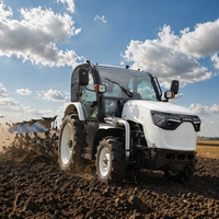Tracteur de Verger 4x4 70 CV avec Moteur Diesel, Cabine et Commande Hydraulique pour la Production de Fruits