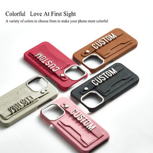 <span class=keywords><strong>Coque</strong></span> de téléphone en cuir véritable antichoc pour <span class=keywords><strong>IPhone</strong></span> 12 13 14 15 Pro Max <span class=keywords><strong>coque</strong></span> de téléphone portable initiale <span class=keywords><strong>personnalisée</strong></span> - Product Image 3