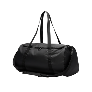 Bolsa de Gimnasio Plegable Ligera, Bolsa Deportiva de Viaje de Poliéster con Bolsillo Interior, Logotipo Personalizado, Negra - Product Image 1
