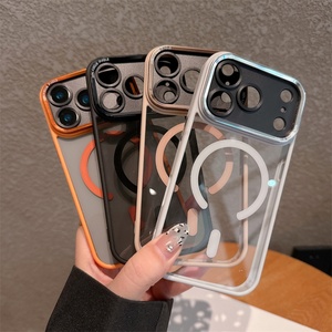 Fundas Protectoras Magnéticas Transparentes de Acrílico TPU PC para iPhone 17 Pro Max, Funda de Acrílico Premium - Product Image 1