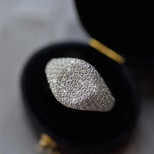 Luxury 925 Sterling Silver Moissanite Diamond <b>Ring</b> Custom VVS Brilliant Cut Hip Hop Fashion Jewelry Statement <b>Ring</b> - Product Image 2