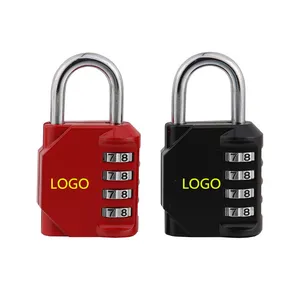 Cadenas à combinaison à code à 4 chiffres de haute qualité avec logo personnalisé pour gymnase