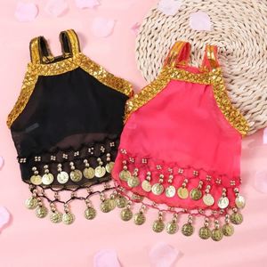 Mignon gilet d'été en polyester sans manches pour petits chiens chiots poméraniens miniatures avec dentelle douce pour les vacances de noël d'automne - Product Image 2