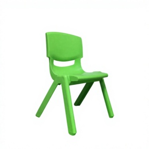 Silla Escolar Moderna de Plástico Verde 380x400x460mm, Muebles Resistentes para Niños para Uso en el Aula - Product Image 4