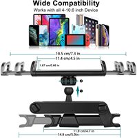 Appui-tête universel rotatif à 360 degrés pour voiture, support de tablette extensible pour siège arrière de voiture, réglable pour Smartphone