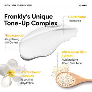 ครีมปรับสีผิว FRANKLY Glow Filter Tone Up Cream ผลิตภัณฑ์จากเกาหลี ครีมบำรุงผิวหน้า ยกกระชับ ต่อต้านริ้วรอย และเพิ่มความชุ่มชื้น เหมาะสำหรับทุกสภาพผิว - Product Image 5