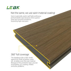 Vente en gros solide Terrasse en teck Bois Plastique Composite Terrasse Composite Petit <span class=keywords><strong>Gap</strong></span> Co Extrusion Planche de terrasse pour parc - Product Image 5