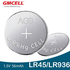 LR936 Coin Button Cell 1.5V Alkaline AG9/LR45/G9A/194 <b>Battery</b> <b>for</b> <b>Watches</b>, Calculators, Toys and Small Electronics - Product Image 1