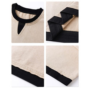 Camiseta de Diseñador de Alta Calidad al por Mayor, 100% Algodón, Estampada, Talla Grande, para Hombre, Camiseta Masculina de Moda, Gruesa - Product Image 2