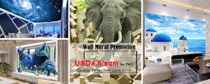 Soggiorno moderno murali murali 3D carta da parati su misura 8D carta da parati murali - Product Image 6
