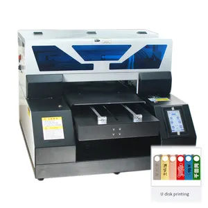 Kualitas Tinggi Printer Mini Portabel A3 Uv Printer Flatbed Kertas Foto Inkjet Printer Uv