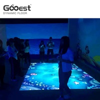 Projecteur de système de sol interactif dynamique jeu pour enfants pour aire de jeux intérieure pour enfants