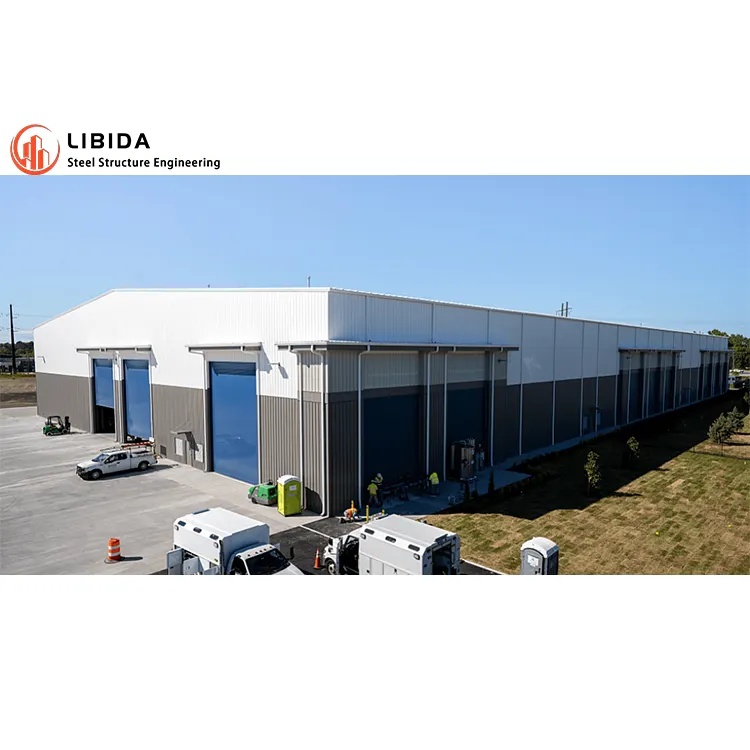 High Quality Industrial Steel Structure Building Factory Prefabricated Hangar Aircraft Prefab Steel Structure Warehouse Workshop