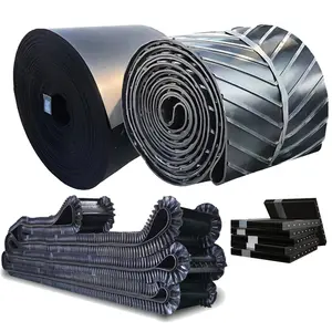 Belt For Conveyor Heat Fire Abrasion Resistant Fabric Transport 1200mm EP300 Rubber Conveyor Belt For Heavy Rock