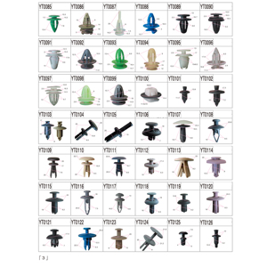 Attaches des véhicules à moteur en <span class=keywords><strong>plastique</strong></span> transparentes blanches et agrafes automatiques d'attaches pour des voitures - Product Image 4