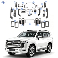 Pour Toyota Land Cruiser 300 LC300 Accessoires Intérieur Kit de garnitures entièrement en fibre de carbone Kit de garnitures en fibre de carbone Console Tableau de bord